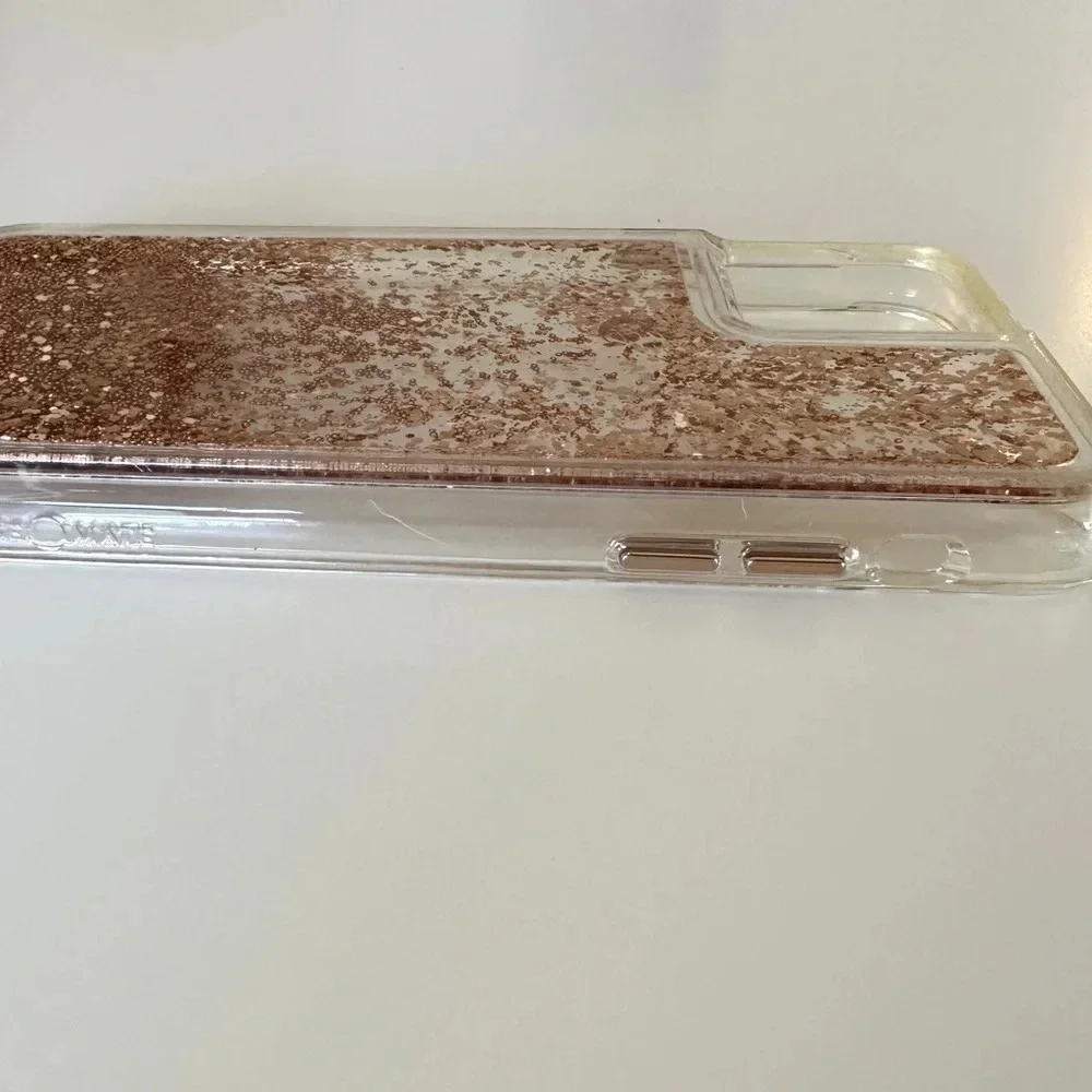 Casemate 11 Pro Max Waterfall Glitter Case Rose Gold